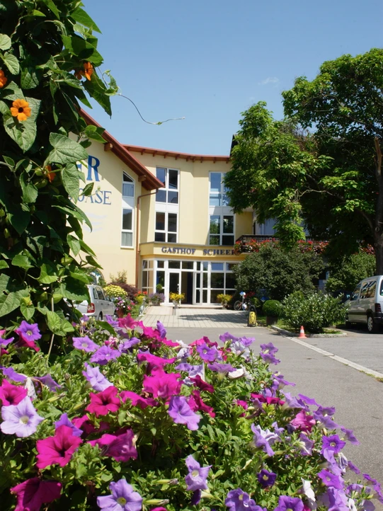 Eingang zum Hotel Gasthof Scheer