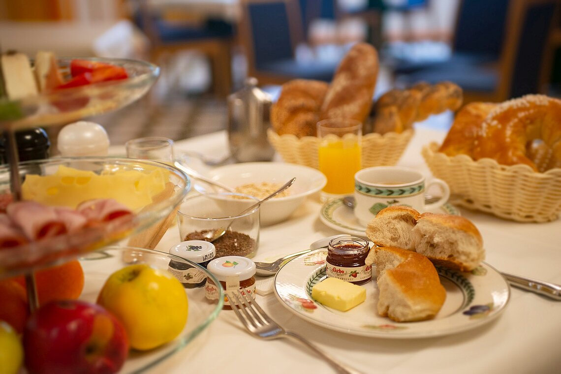 Frühstück im Hotel Gasthof Scheer