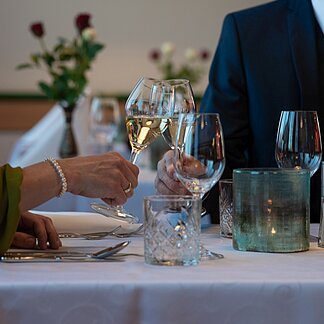 Abendessen im Hotel Gasthof Scheer