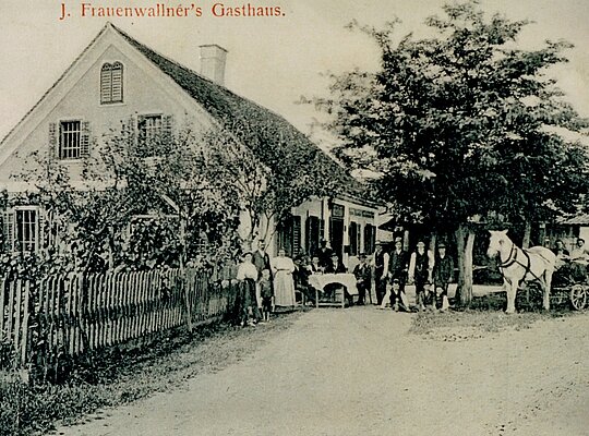 Das Hotel Gasthof Scheer im Jahr 1850