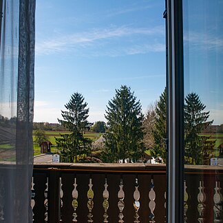 Ausblick aus dem Zimmer im Hotel Scheer