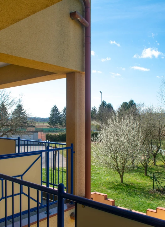 Ausblick vom Balkon im Hotel Scheer