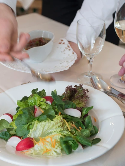 Leichter Salat im Gasthof Scheer