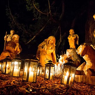 Krippe im Advent in Bad Gleichenberg